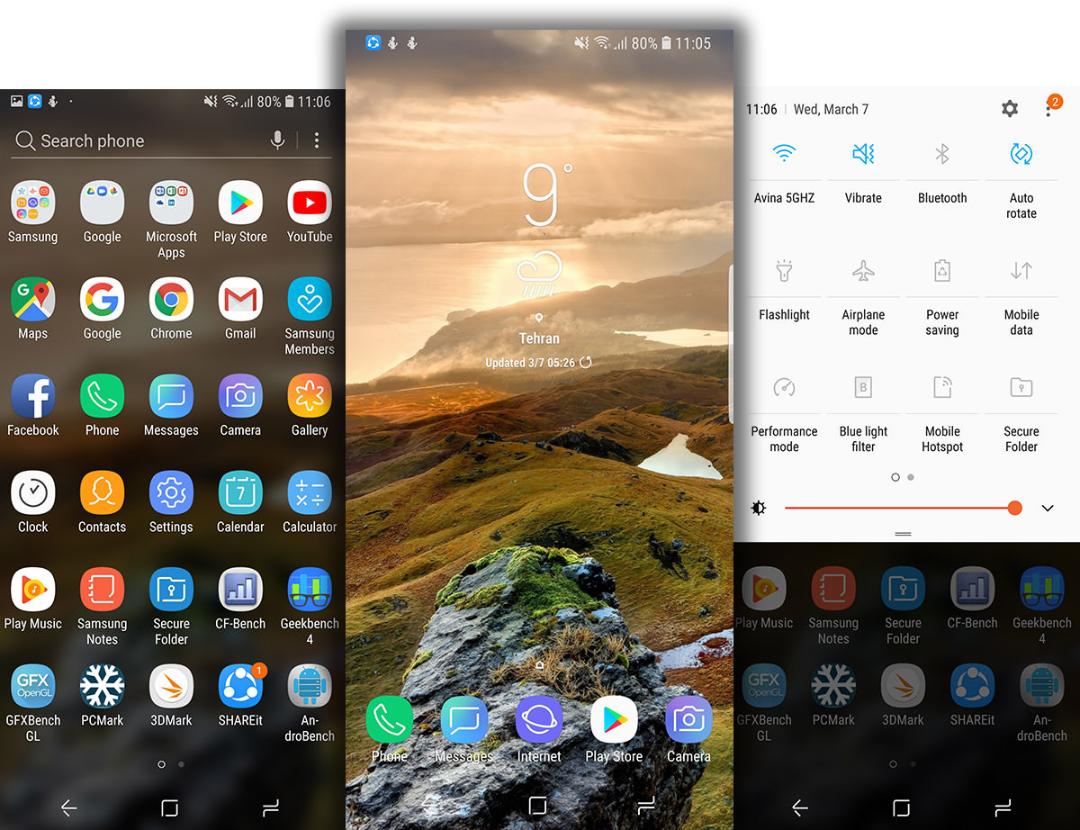 گلکسی اس ۹ و اس ۹ پلاس سامسونگ / samsung galaxy s9 and s9 plus