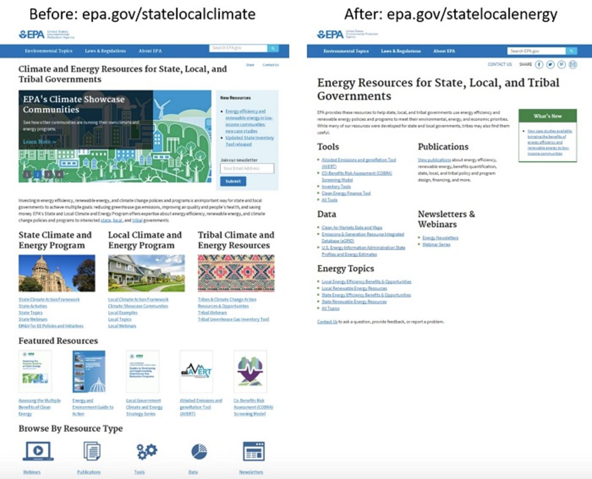 سایت آژانس حفاظت محیط زیست امریکا