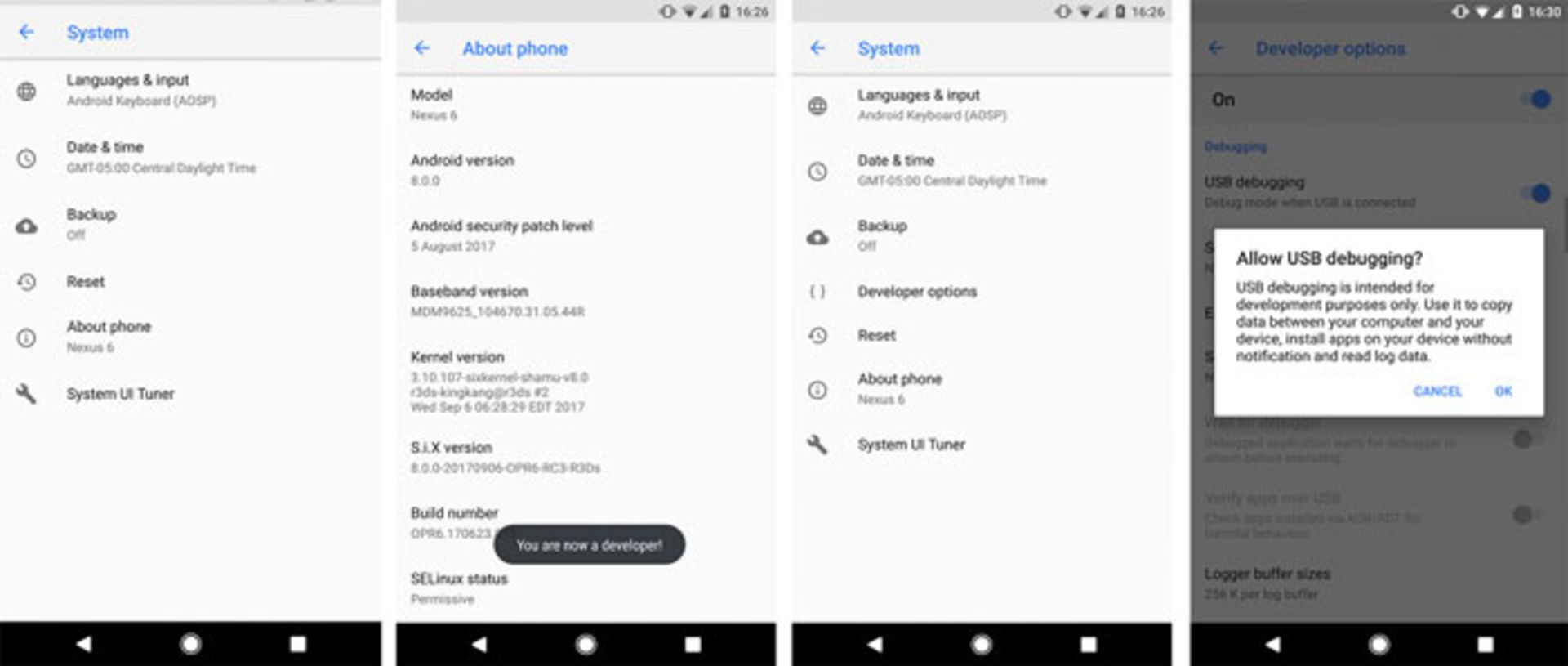 فعال کردن دیباگینگ