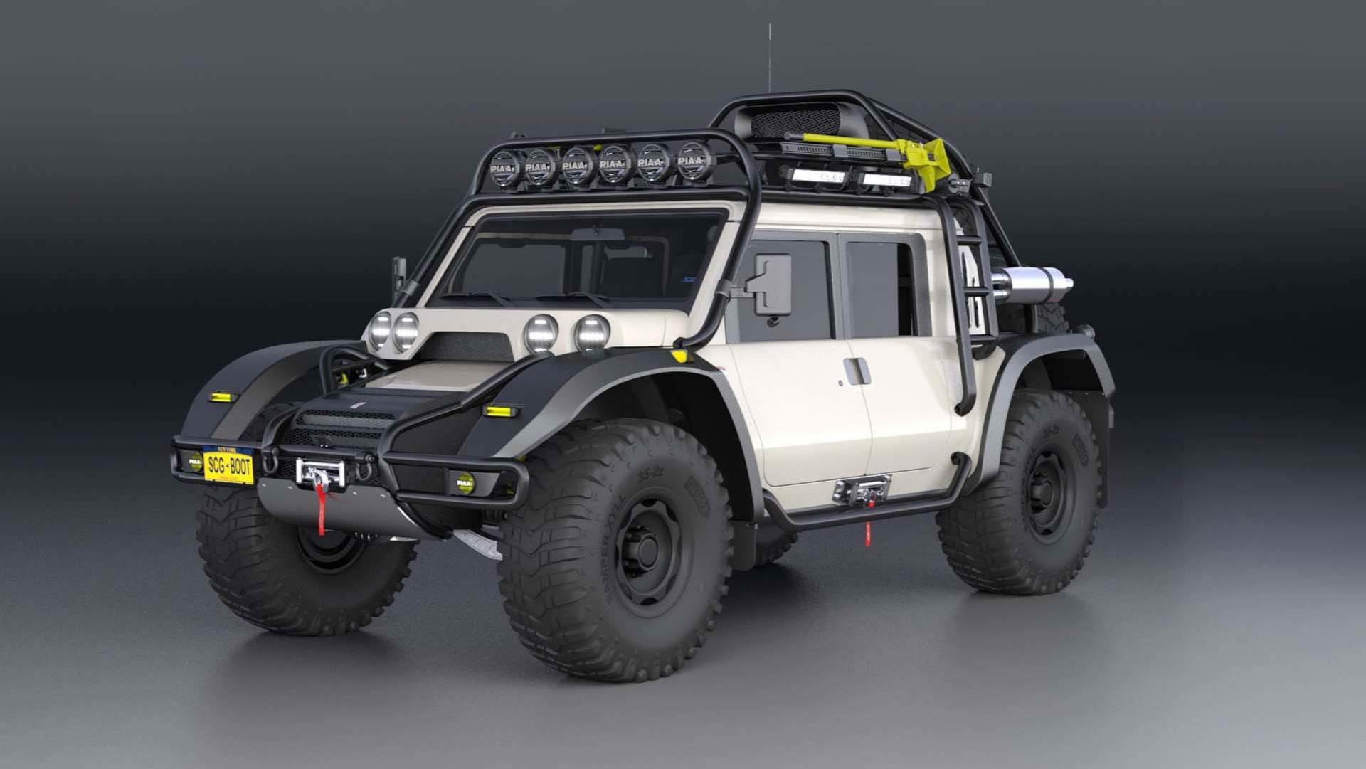 Scuderia Cameron Glickenhaus boot / خودروی شاسی‌بلند آف‌رود SCG