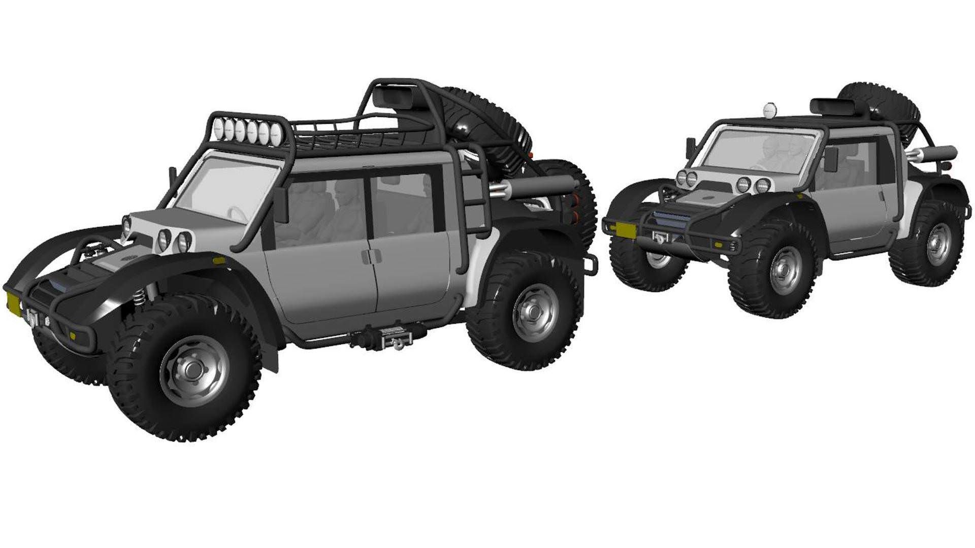 Scuderia Cameron Glickenhaus boot / خودروی شاسی‌بلند آف‌رود SCG