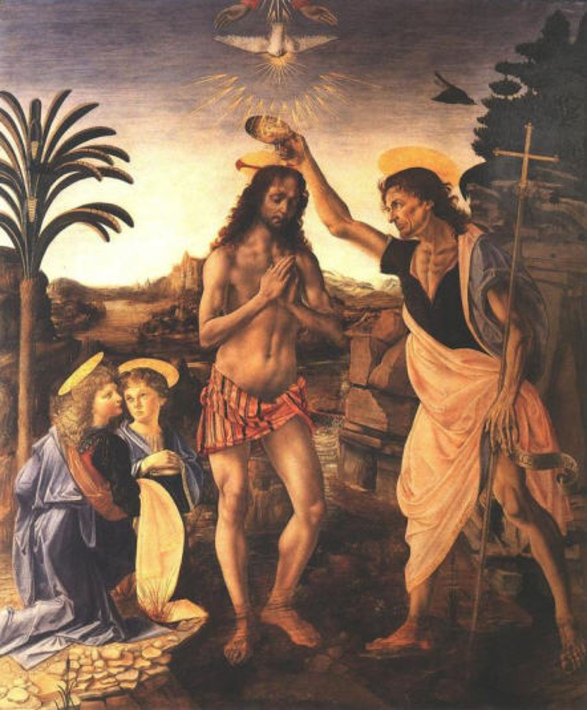 تعمید مسیح / لئوناردو داوینچی