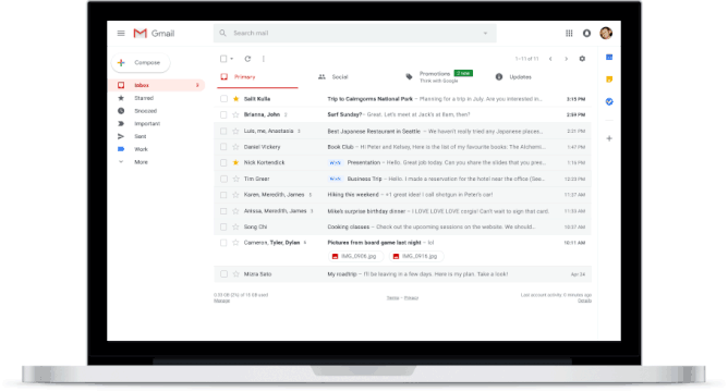 Gmail Consumer Snooze Attachments