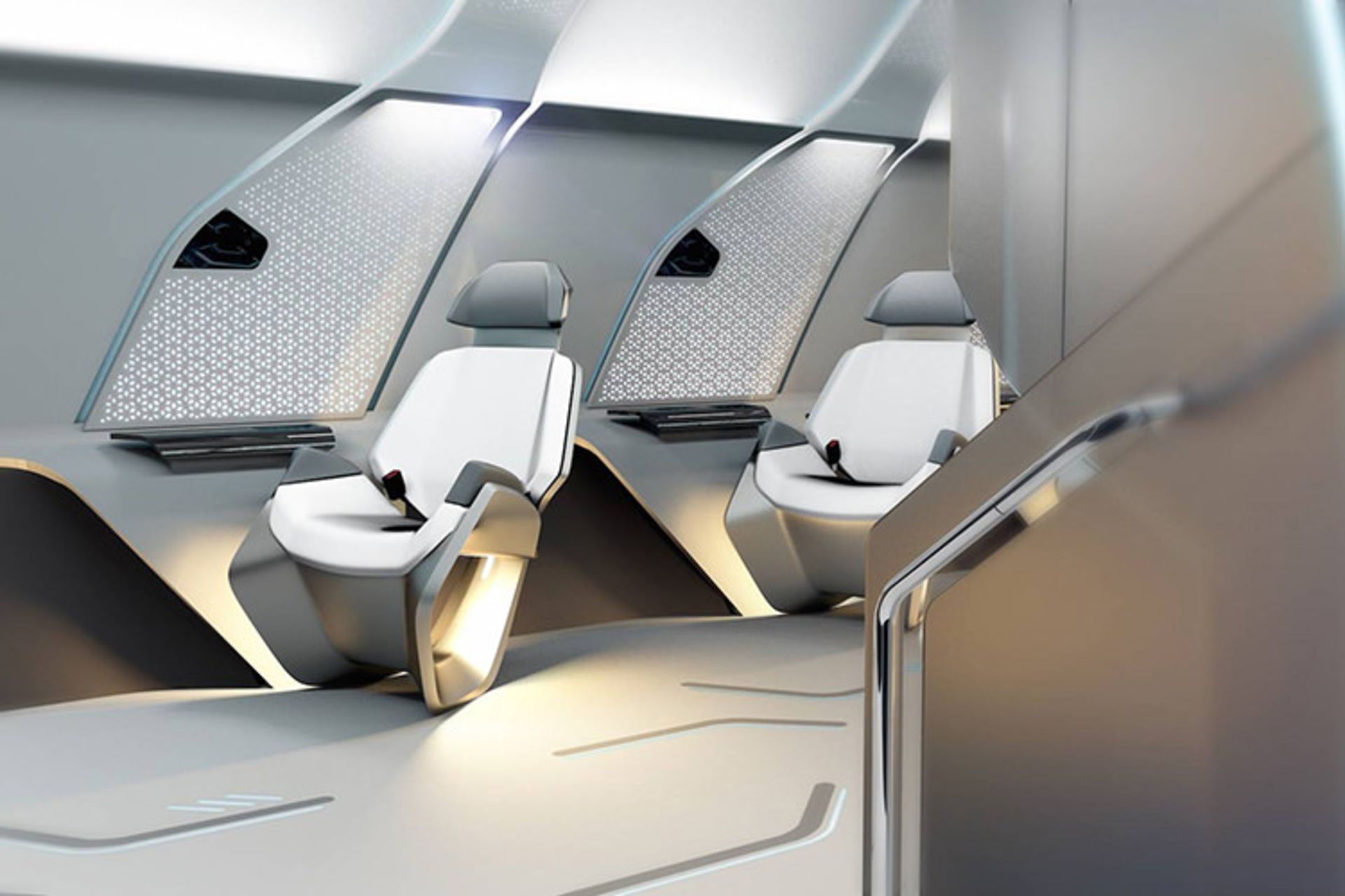 BMW Hyperloop interior / کابین لوکس بی‌ام‌و هایپرلوپ