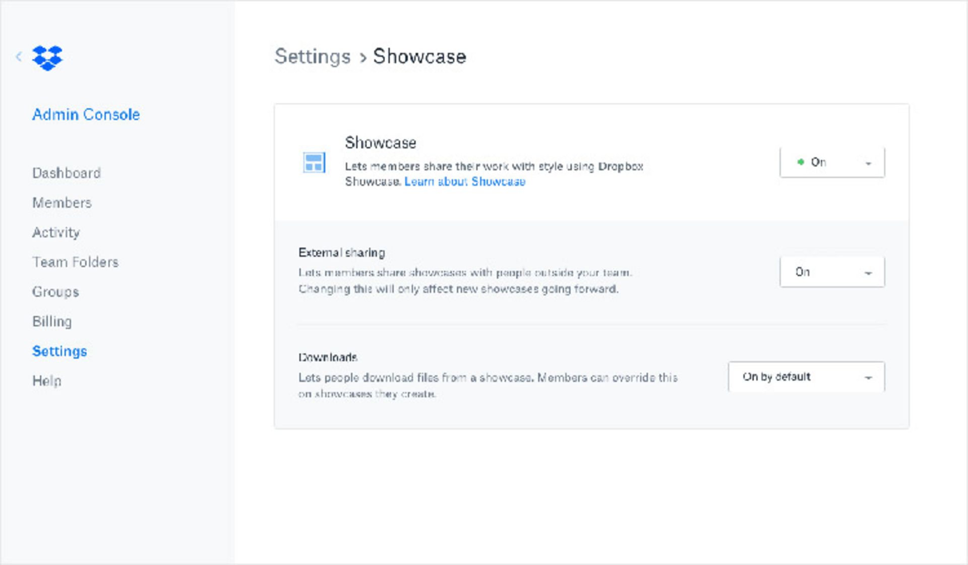 dropbox showcase