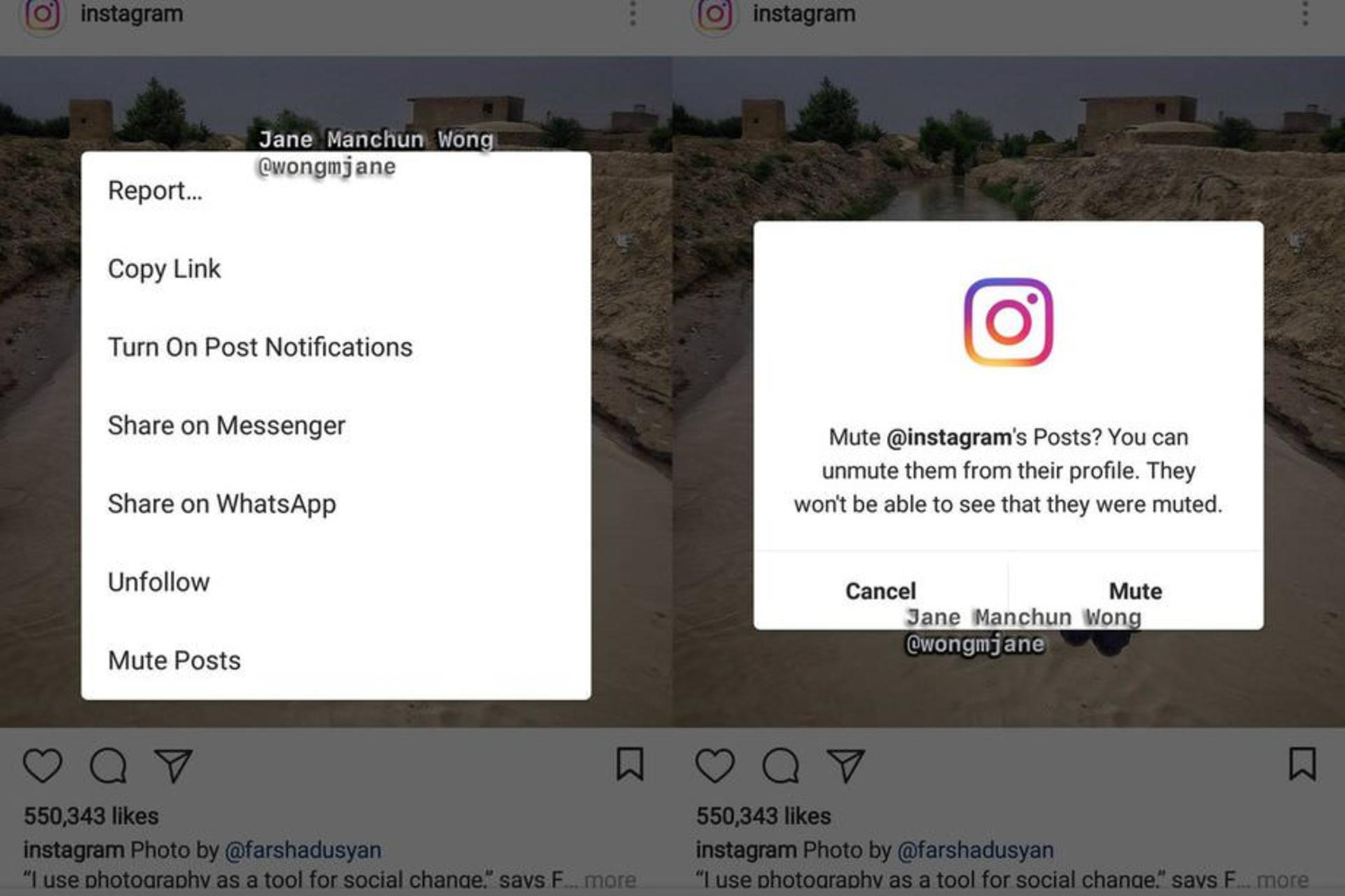 Instagram Mute