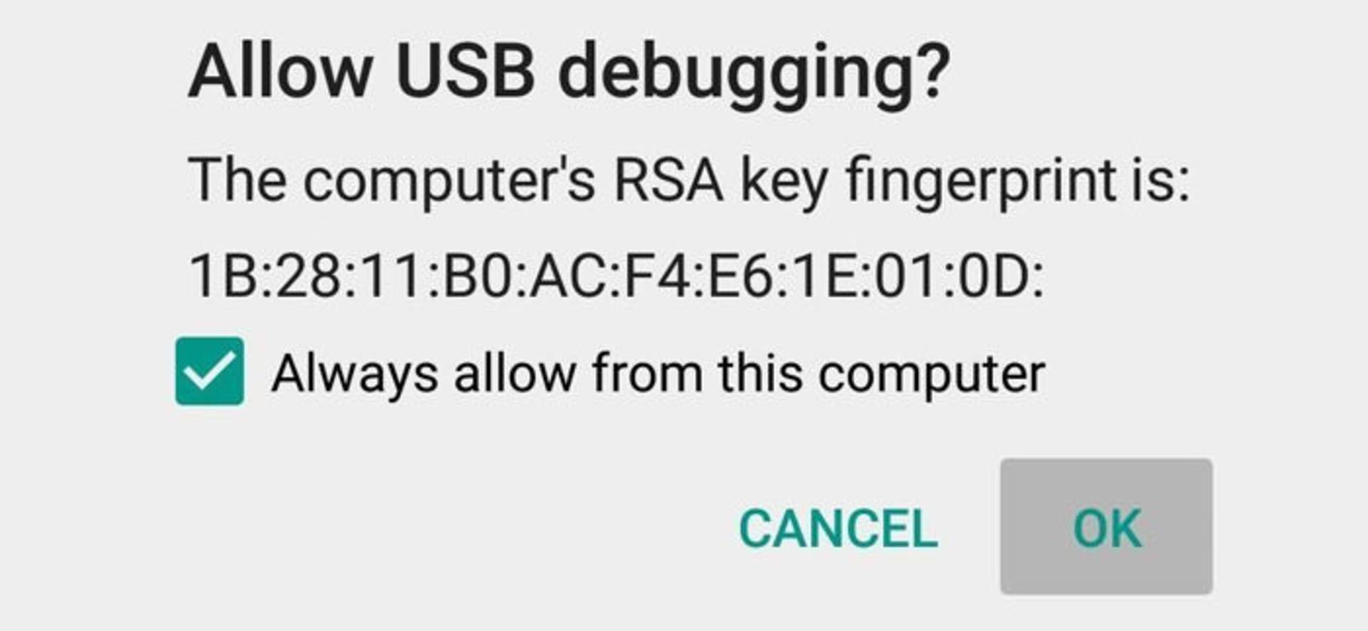 usb debugging
