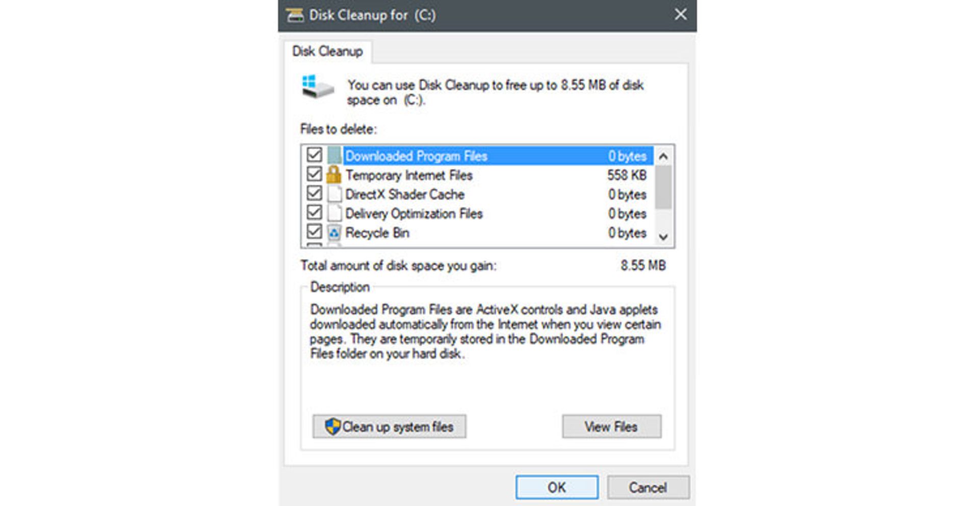 Disk Cleanup / ابزار پاک‌سازی