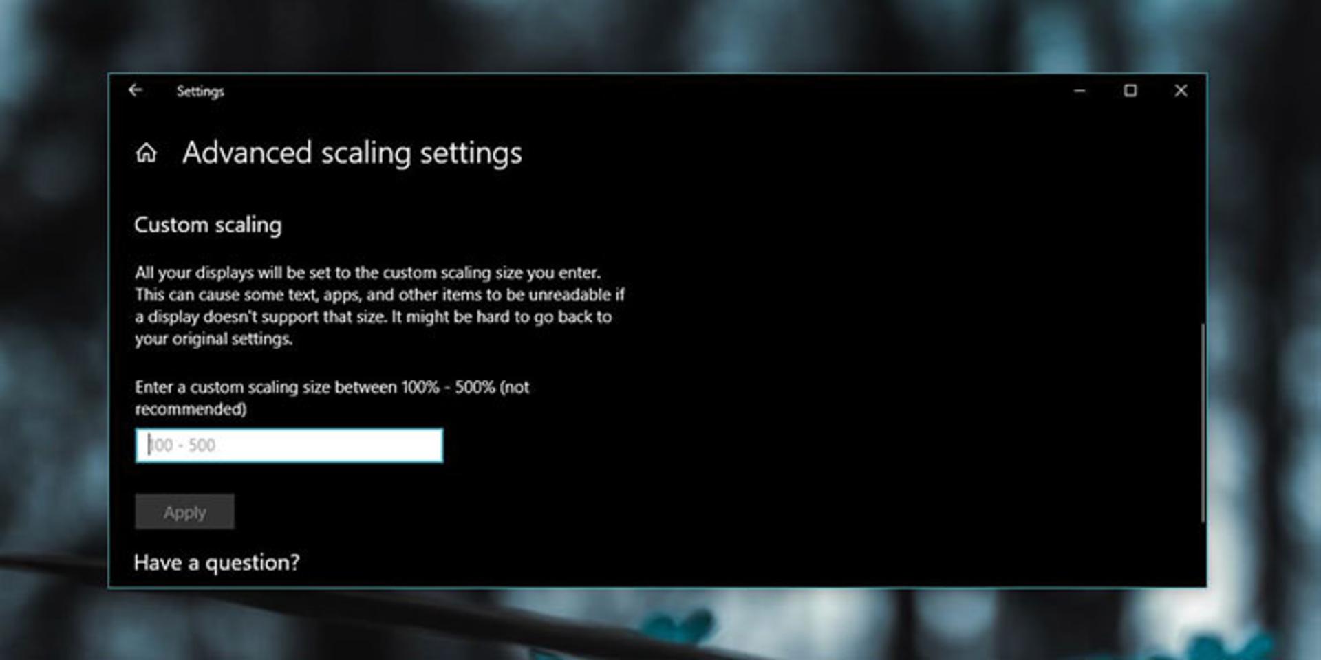 تنظیمات صفحه نمایش / Display Settings