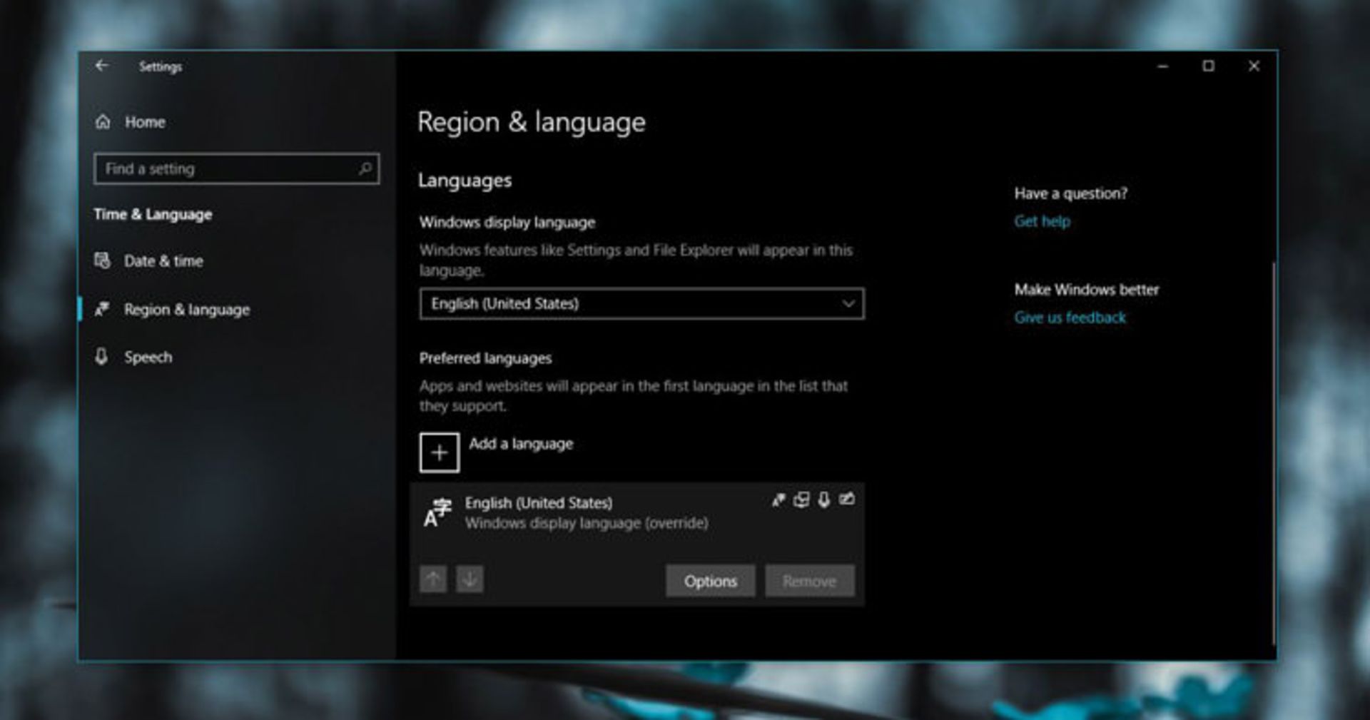 Region and Language / زبان و مکان