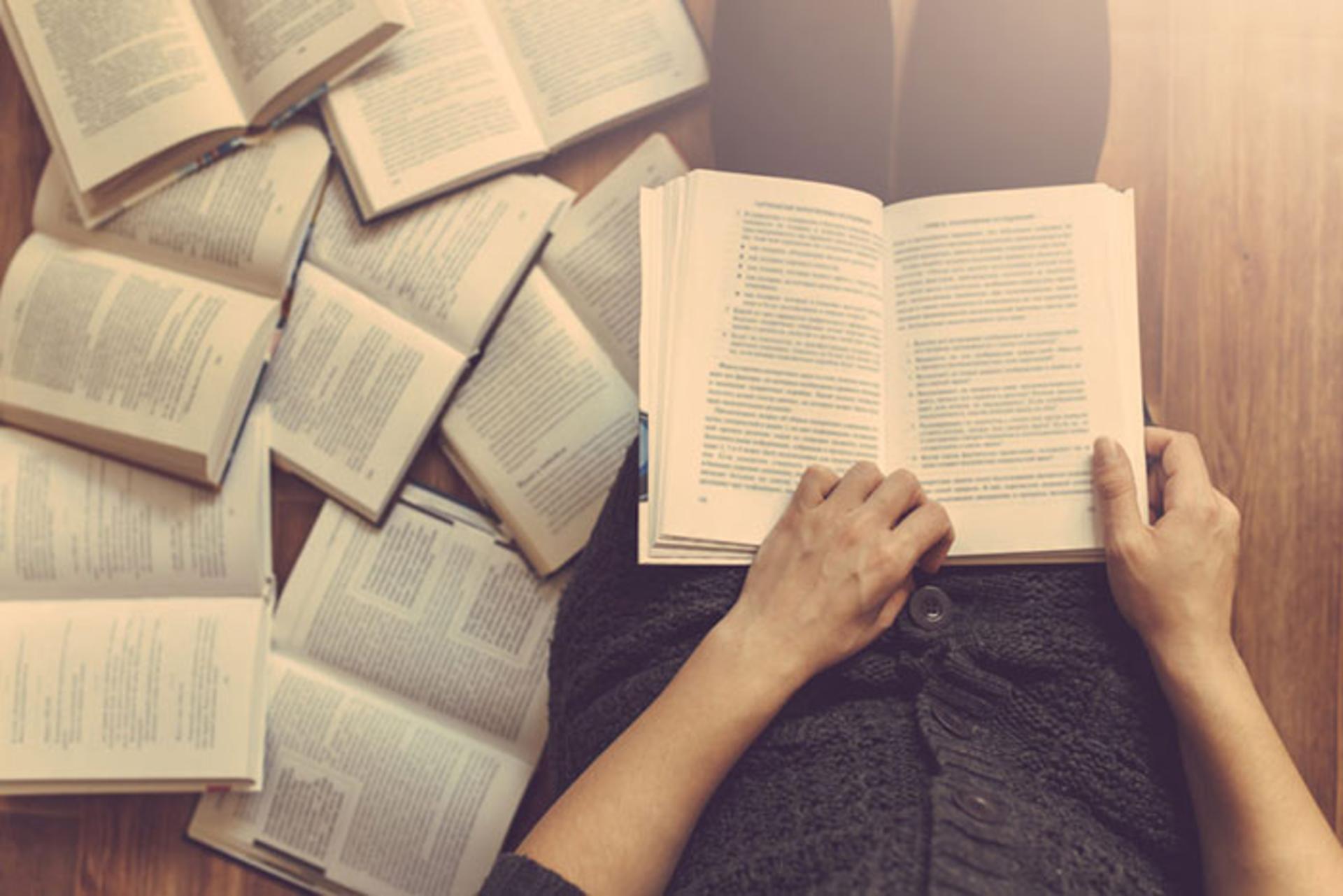 reading book