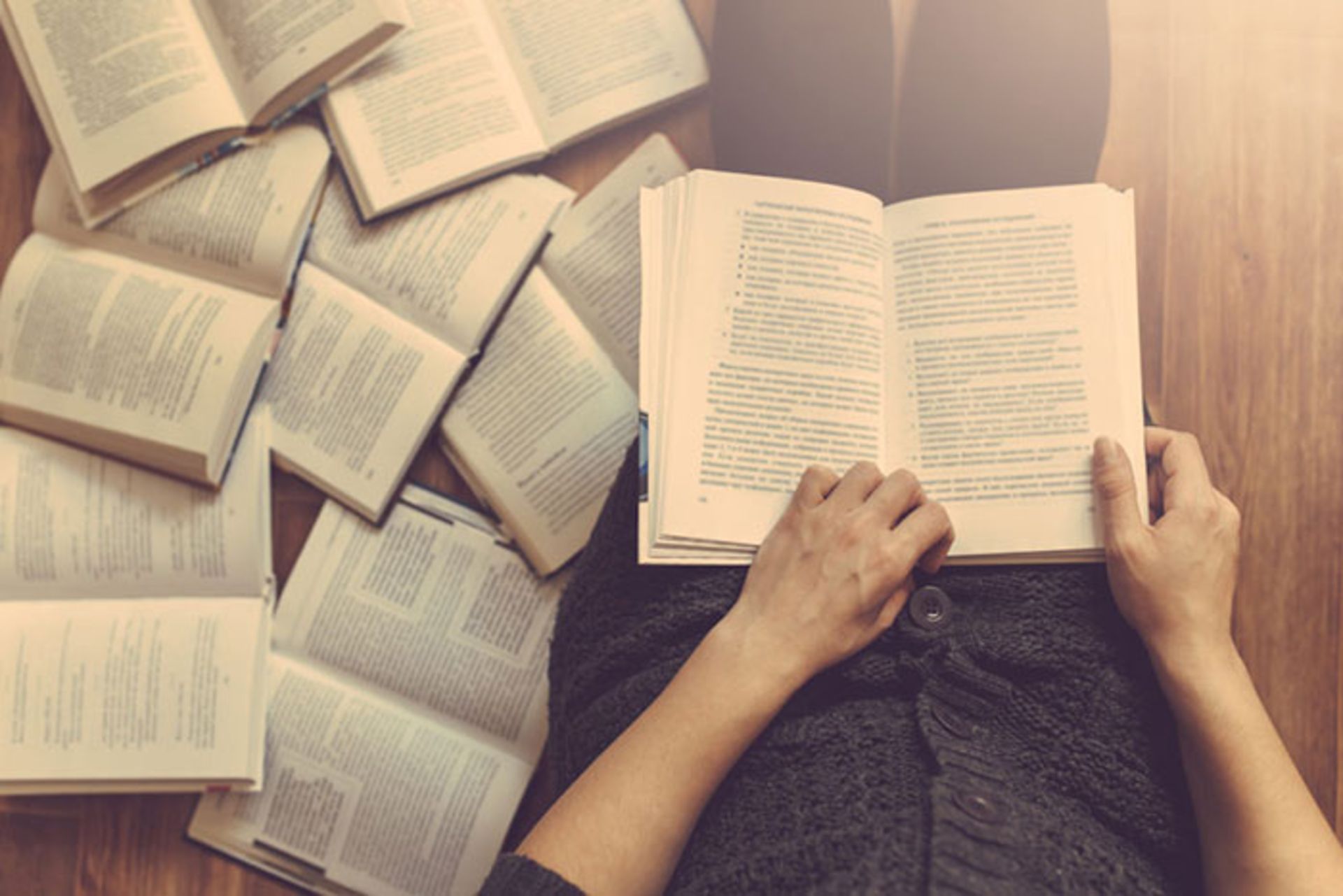 reading book