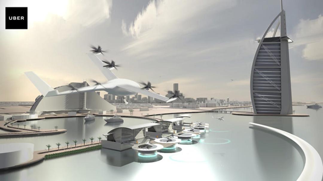 Uber flying taxi / تاکسی پرنده اوبر