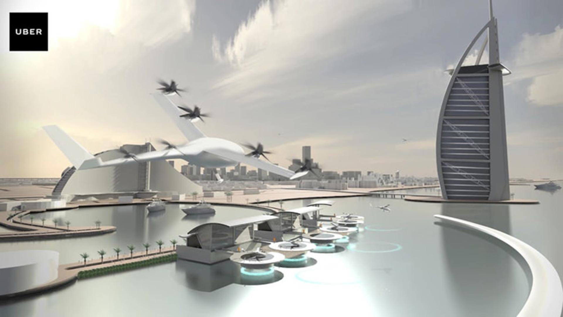 Uber flying taxi / تاکسی پرنده اوبر