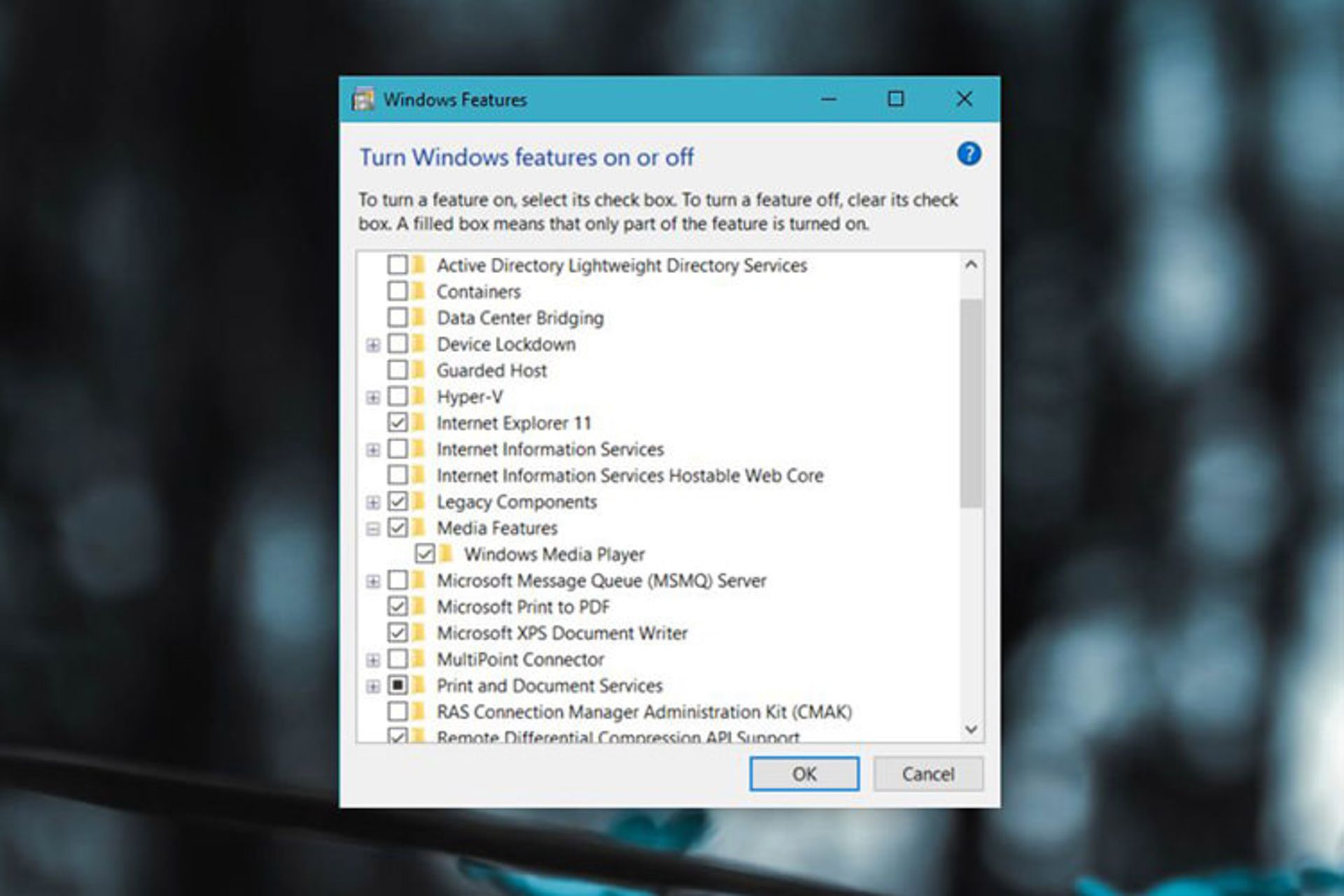 Windows Features / ویژگی های ویندوز
