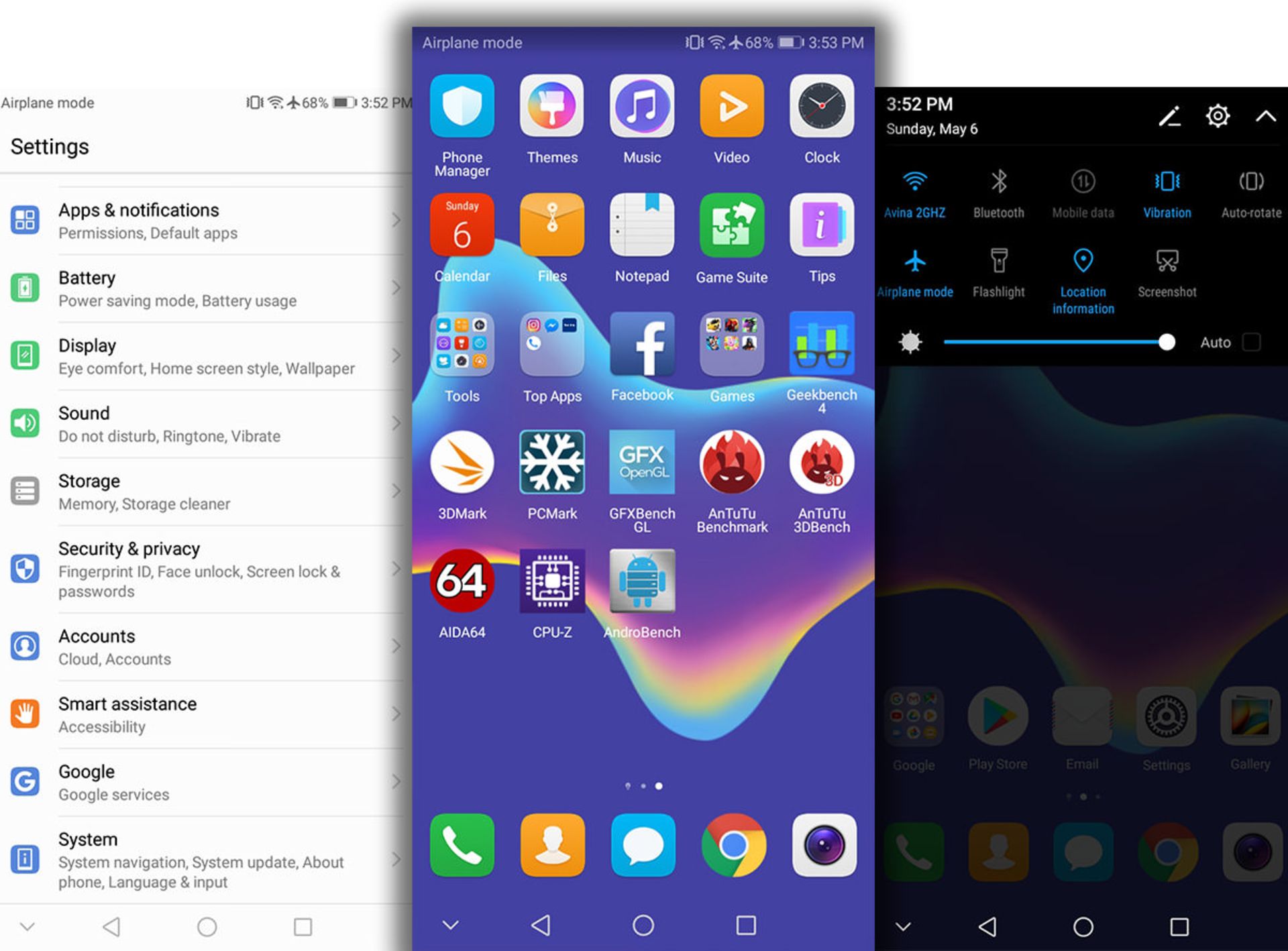 رابط کاربری هواوی Y7 Prime 2018