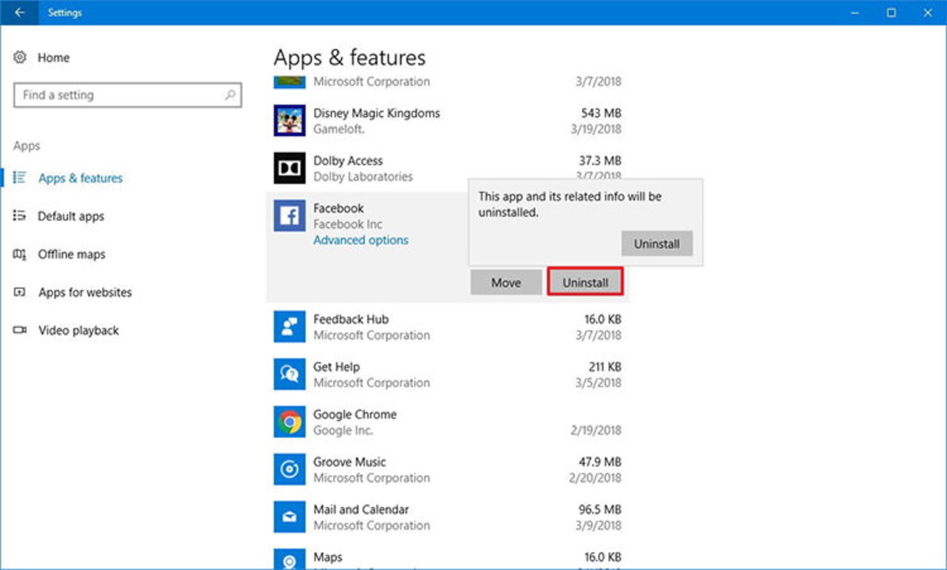حذف برنامه ها / Removing Programs