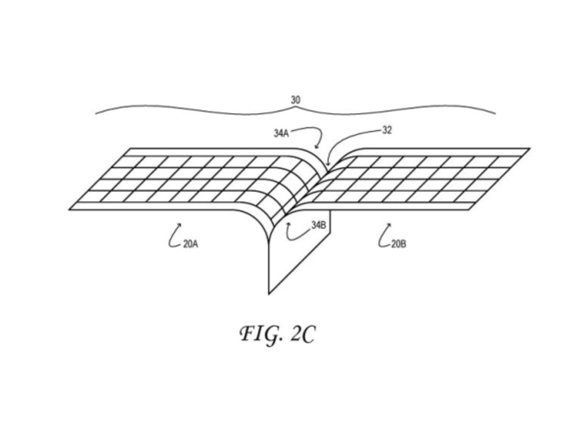 Microsoft foldable dispaly patent