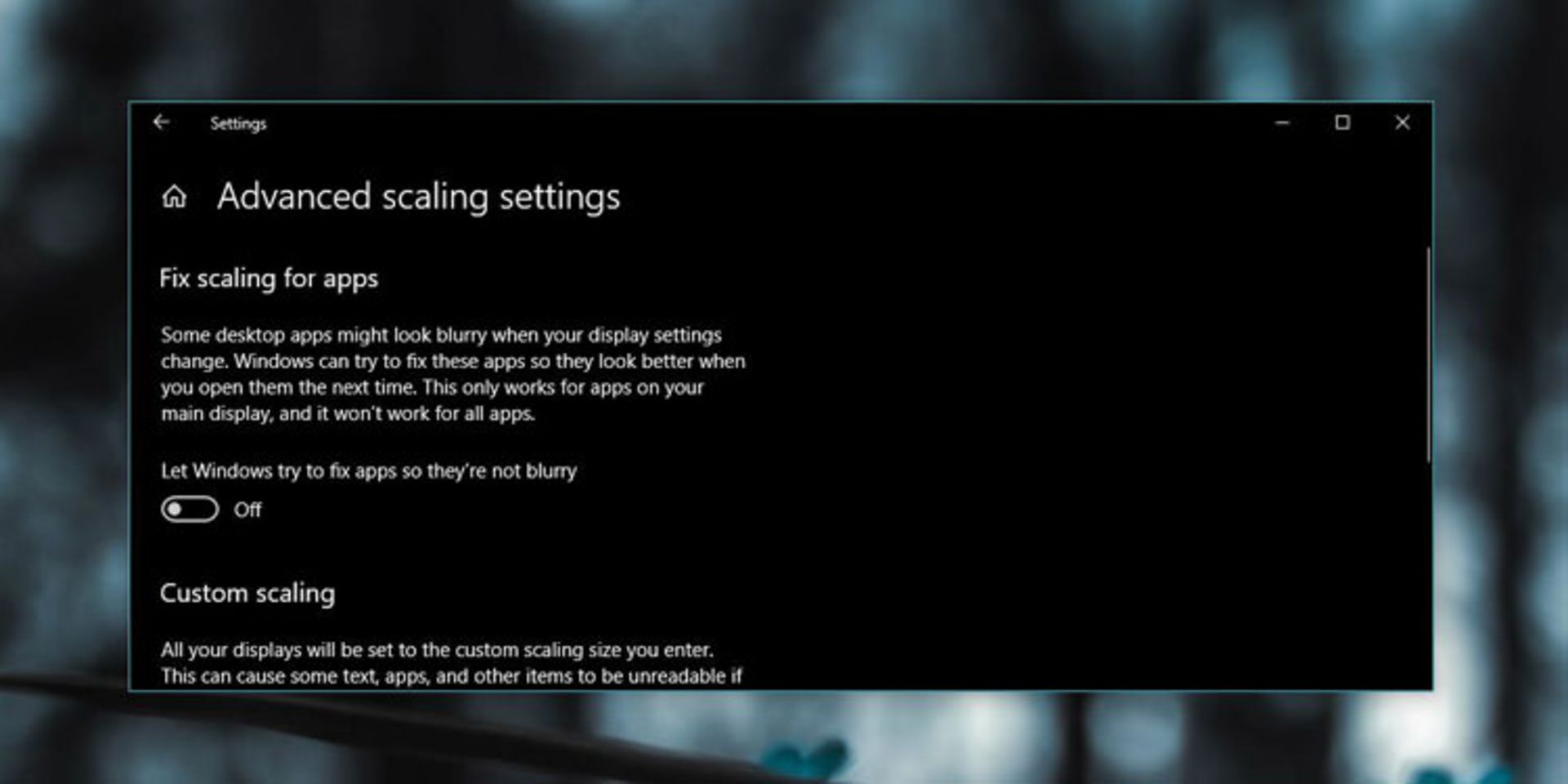تنظیمات صفحه نمایش / Display Settings