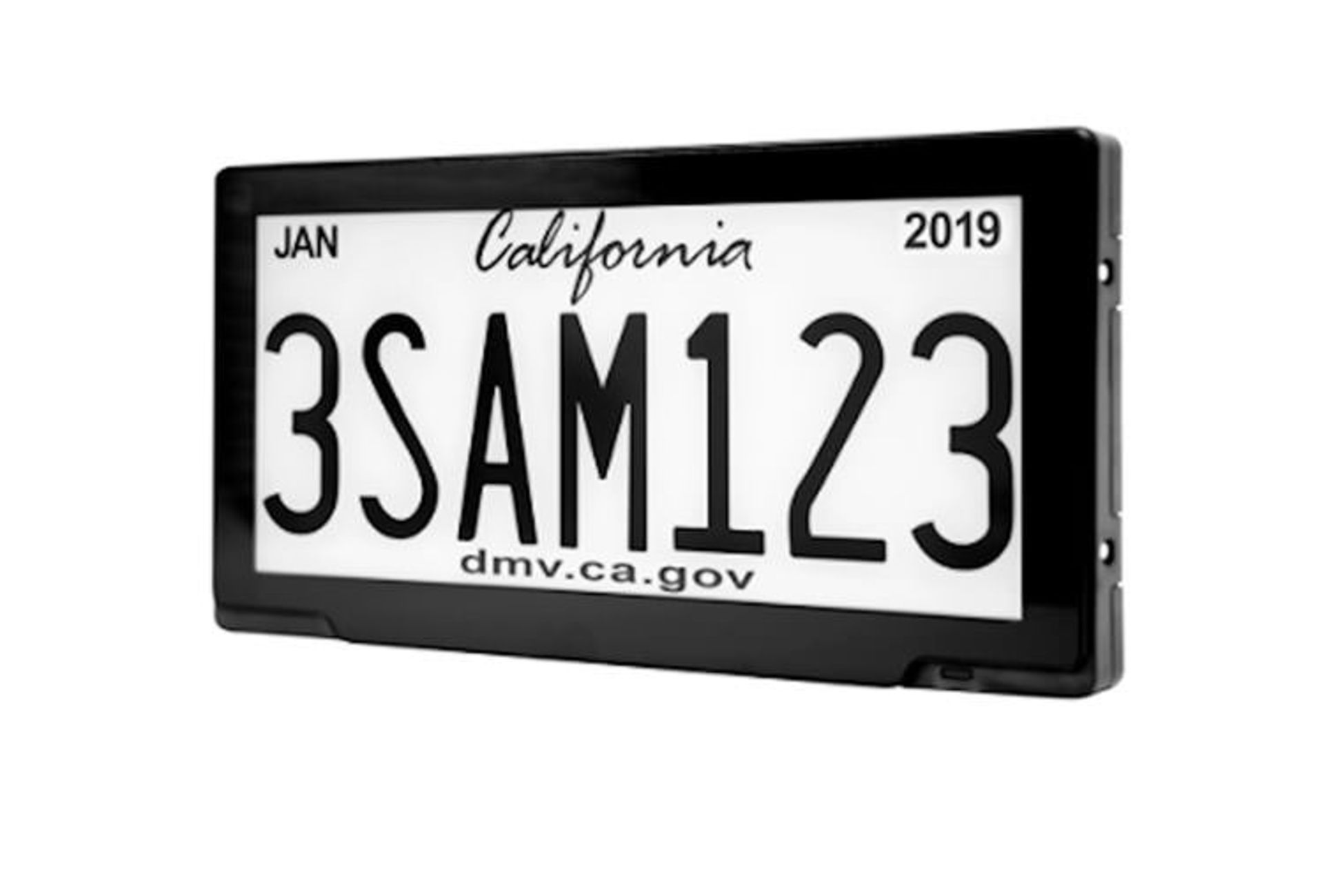 digital license plate California / پلاک دیجیتال خودرو کالیفرنیا