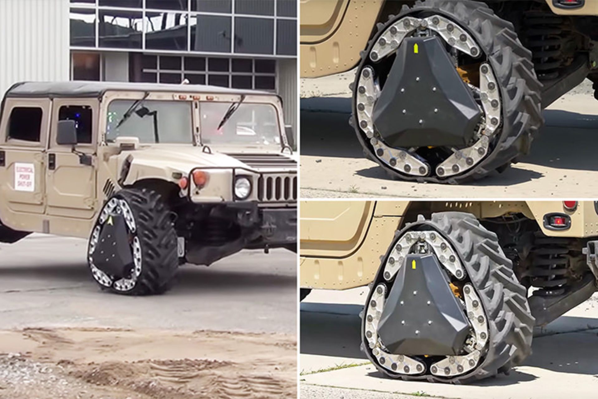 DARPA reconfigurable wheel-track / چرخ شنی قابل تغییر دارپا