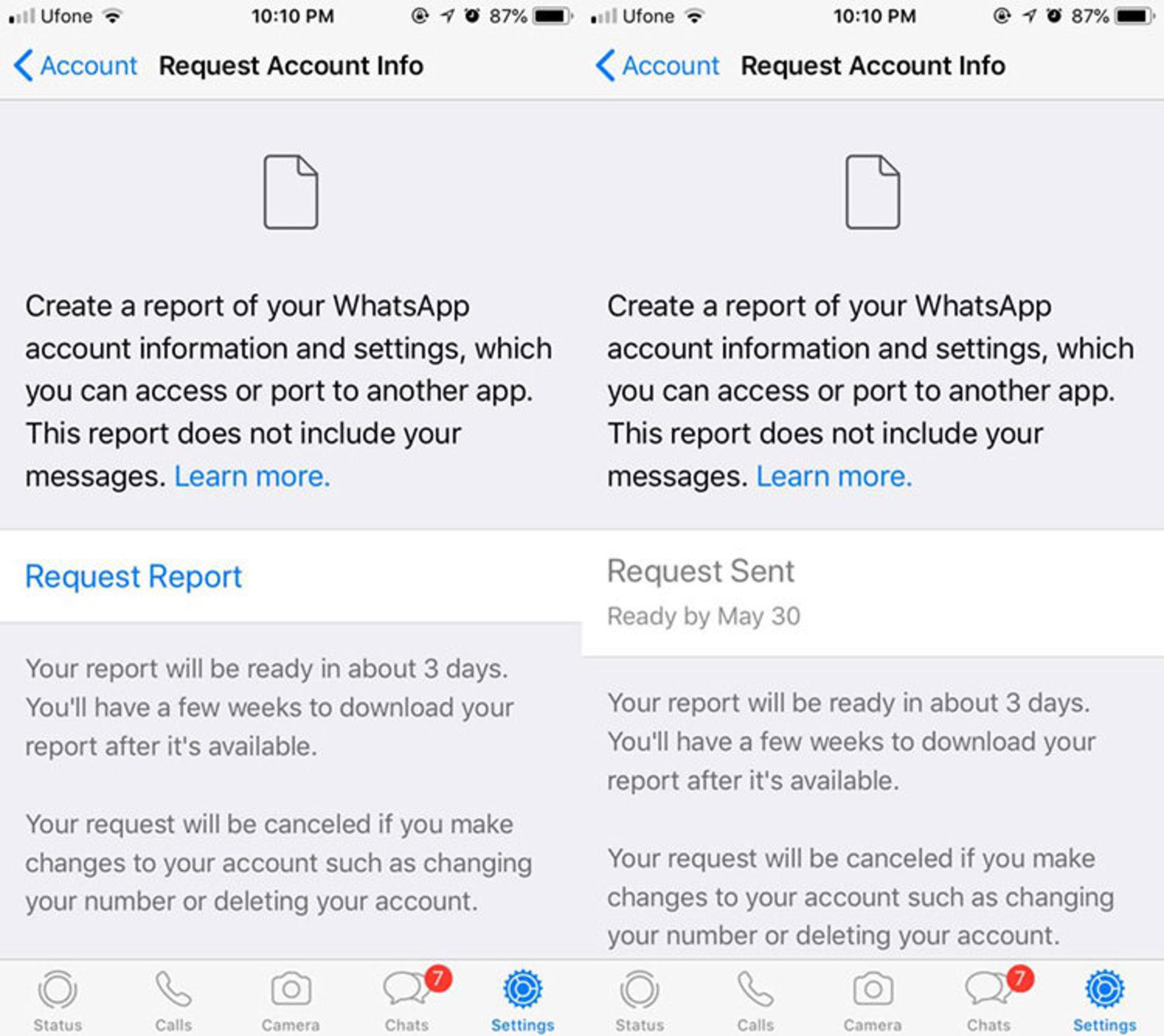 تنظیمات واتسپ / WhatsApp Settings