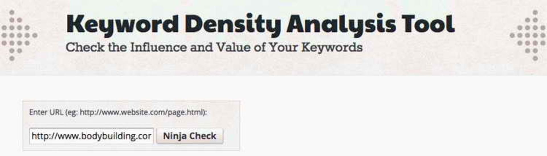Keyword Density