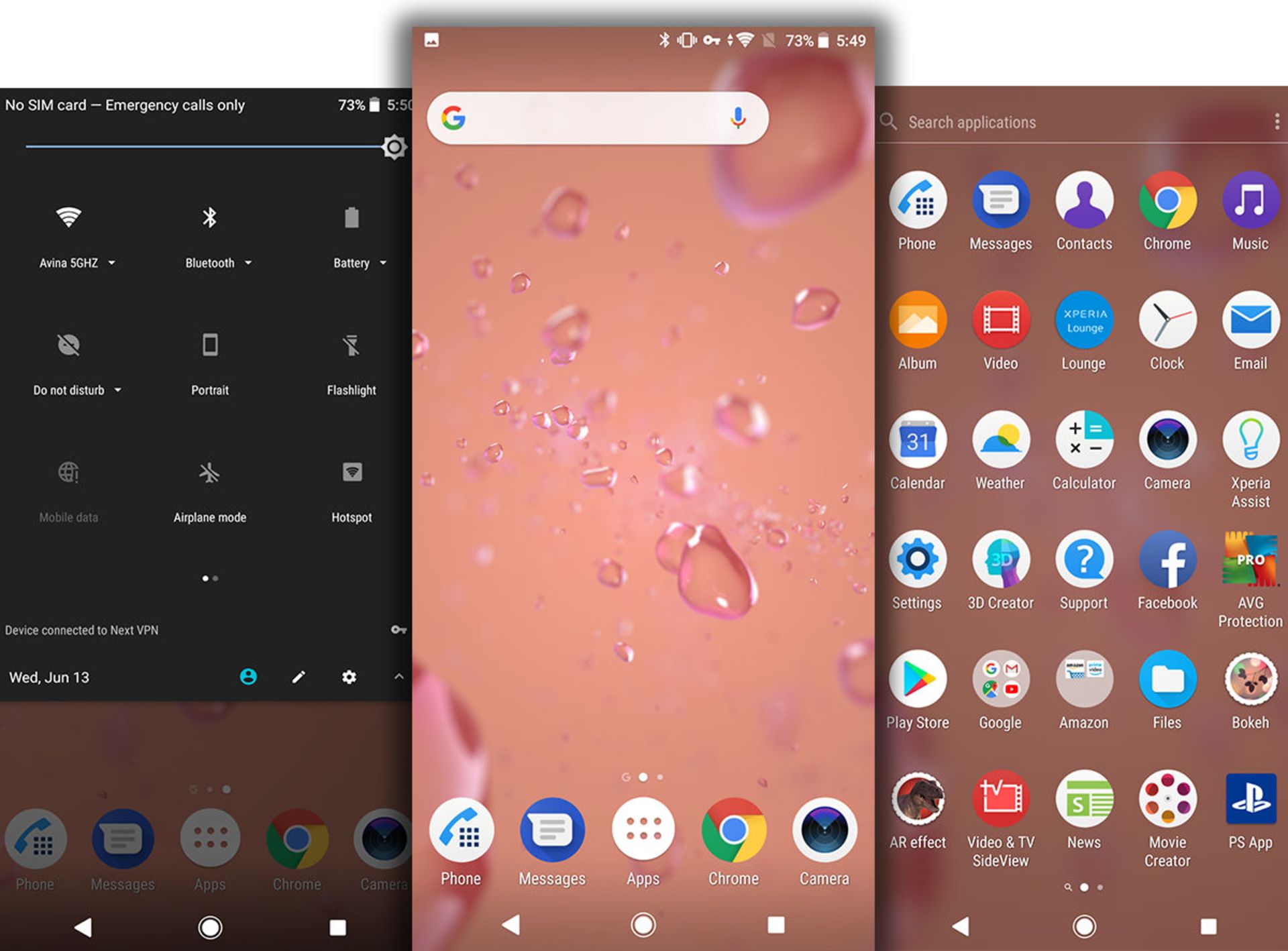 رابط کاربری اکسپریا ایکس زد 2 کامپکت