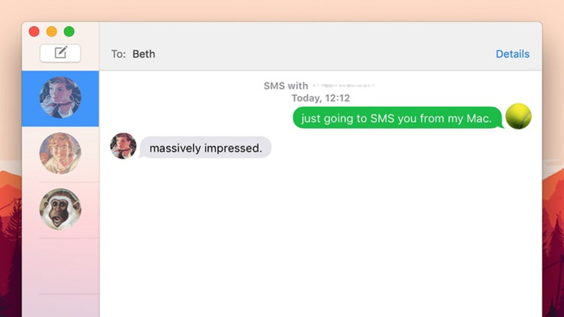 Send and receive text messages