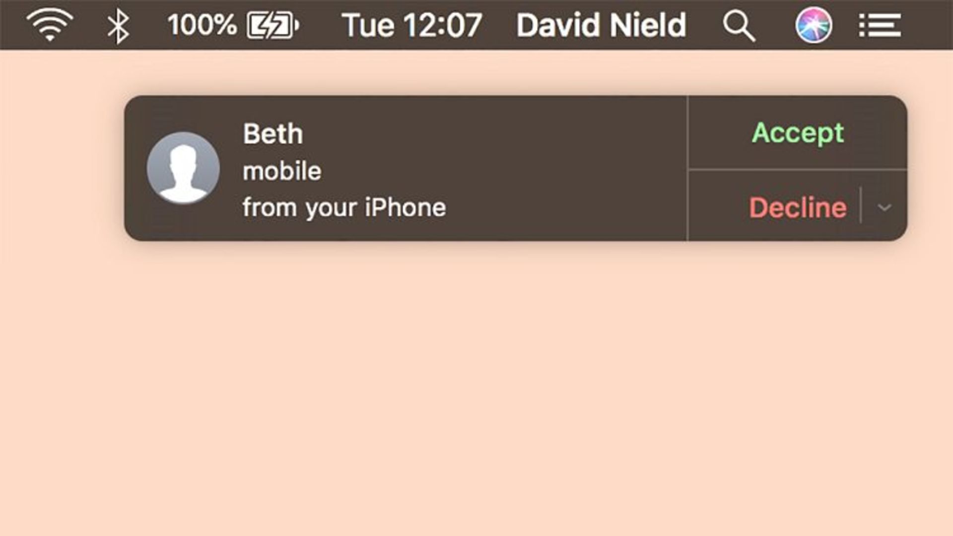 Make and receive calls from your Mac
