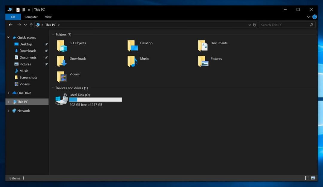 Dark File Explorer