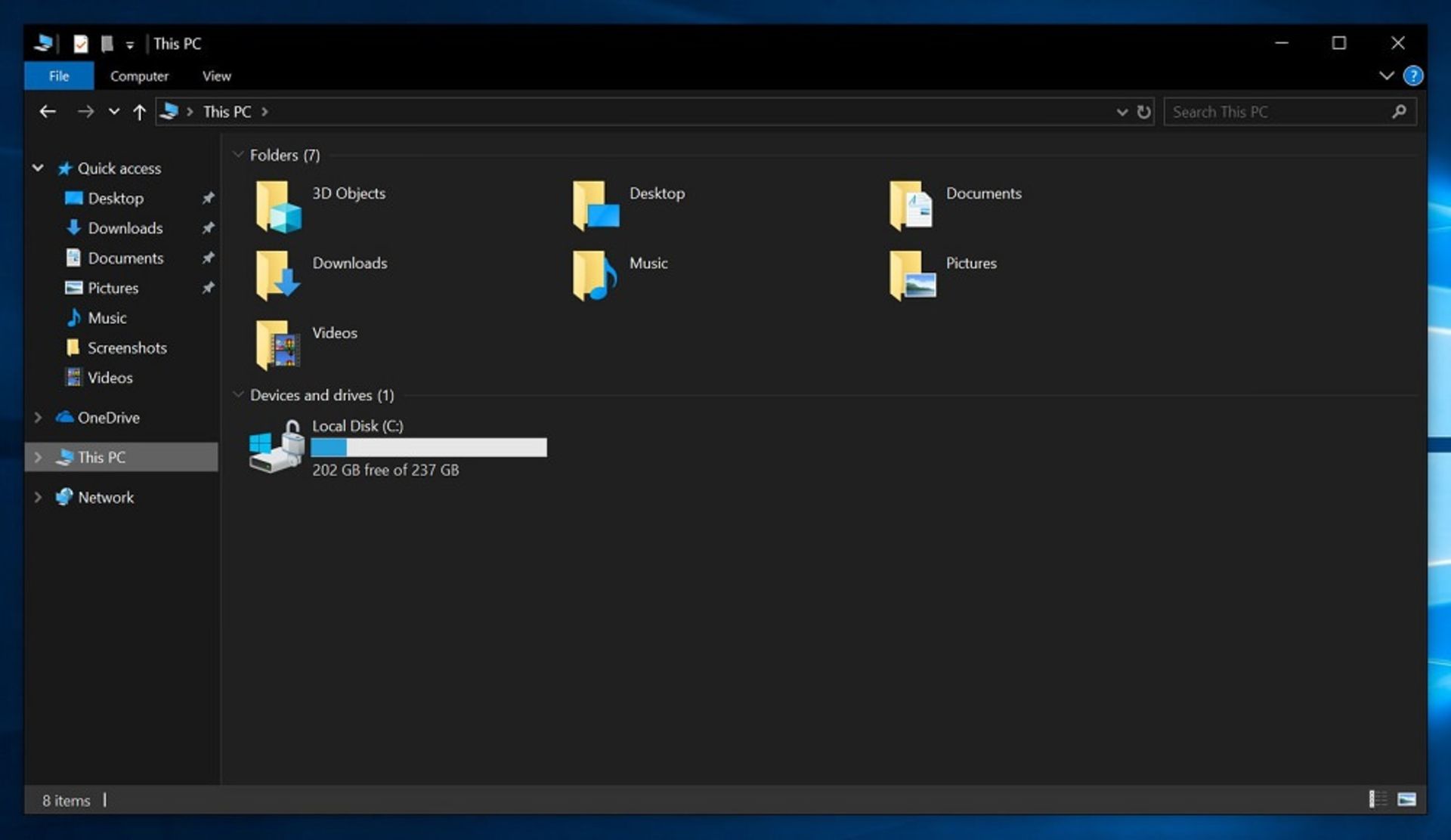 Dark File Explorer