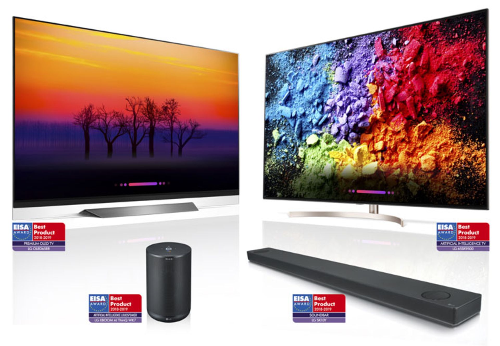 تحسین هوش مصنوعی و تلویزیون های ال جی توسط EISA