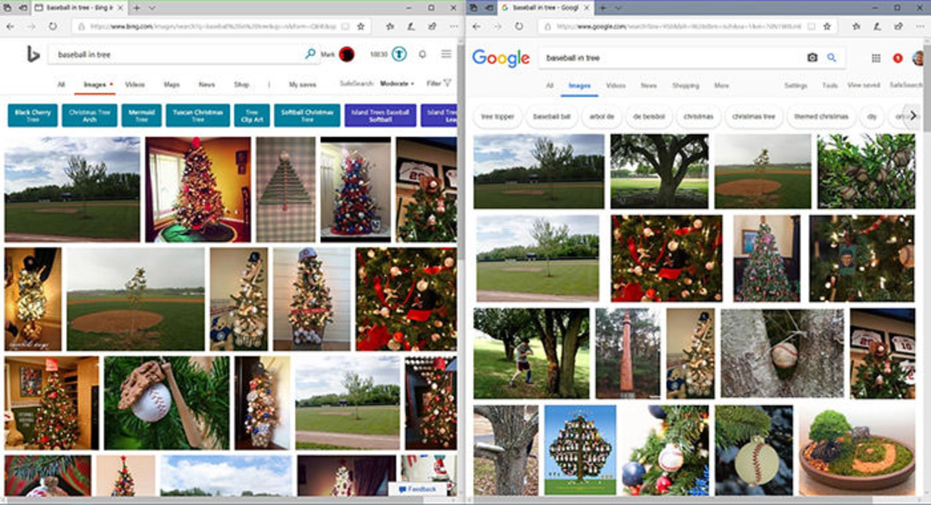 جست و جوی توپ بیسبال