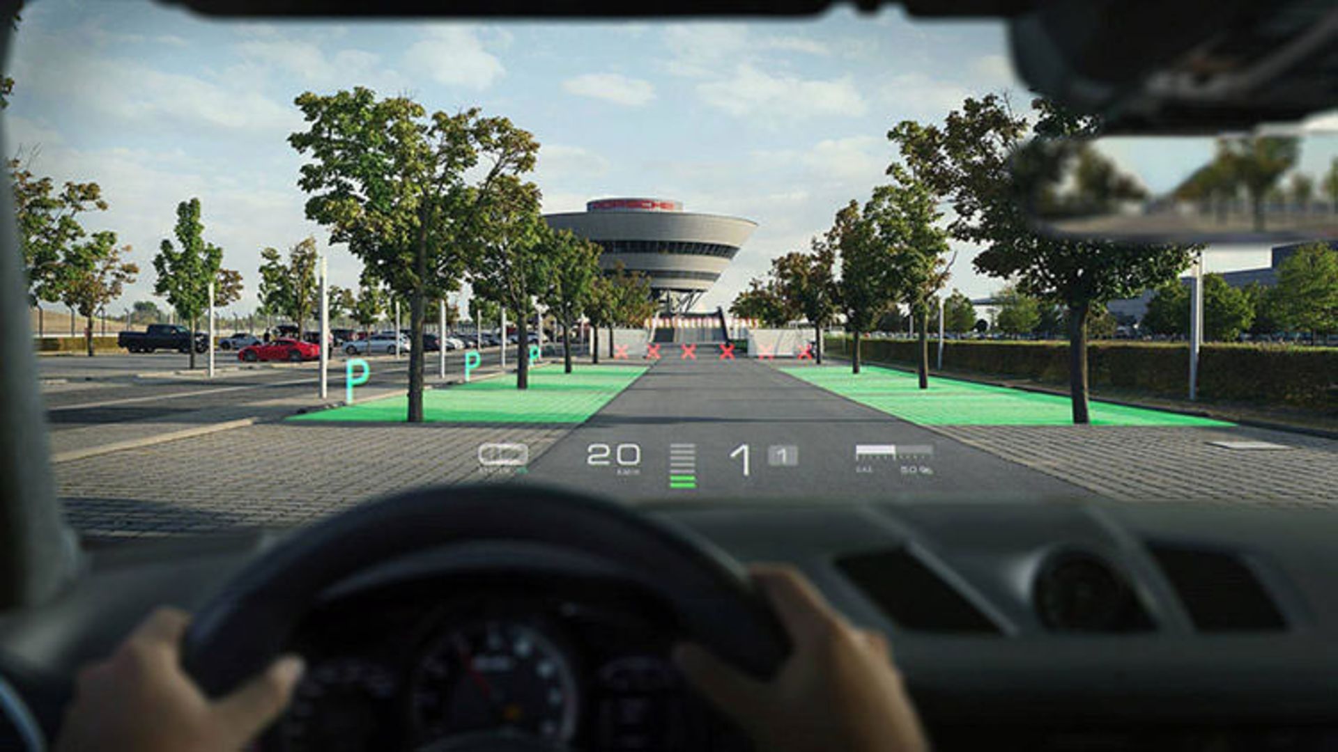 Porsche Hyundai WayRay Augmented Reality / واقعیت افزوده پورشه هیوندای وی‌ری