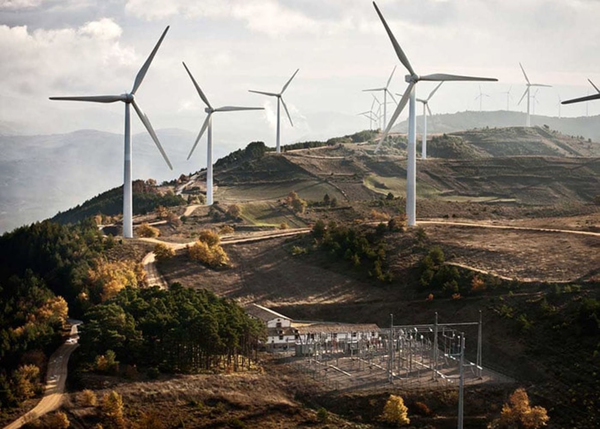 تولید برق از مزارع بادی