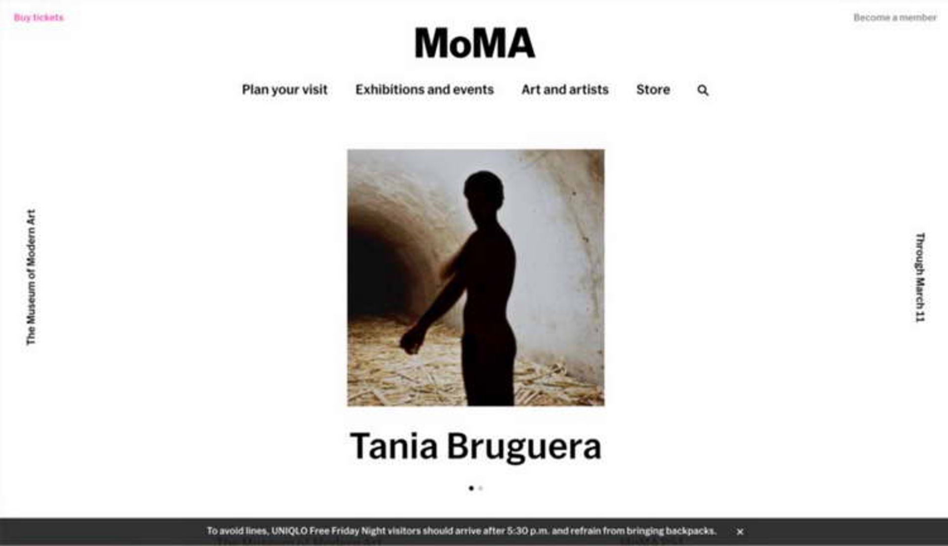 MOMA default and high-contrast text