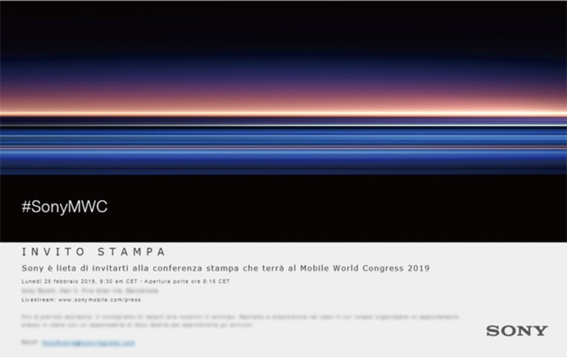 کنفرانس سونی در MWC 2019