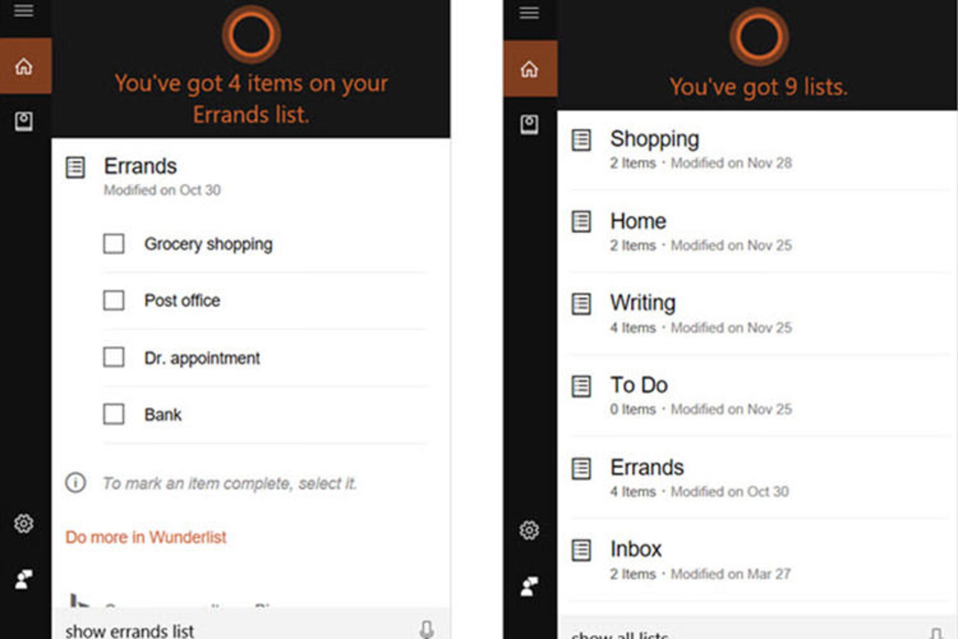 Cortana To-do