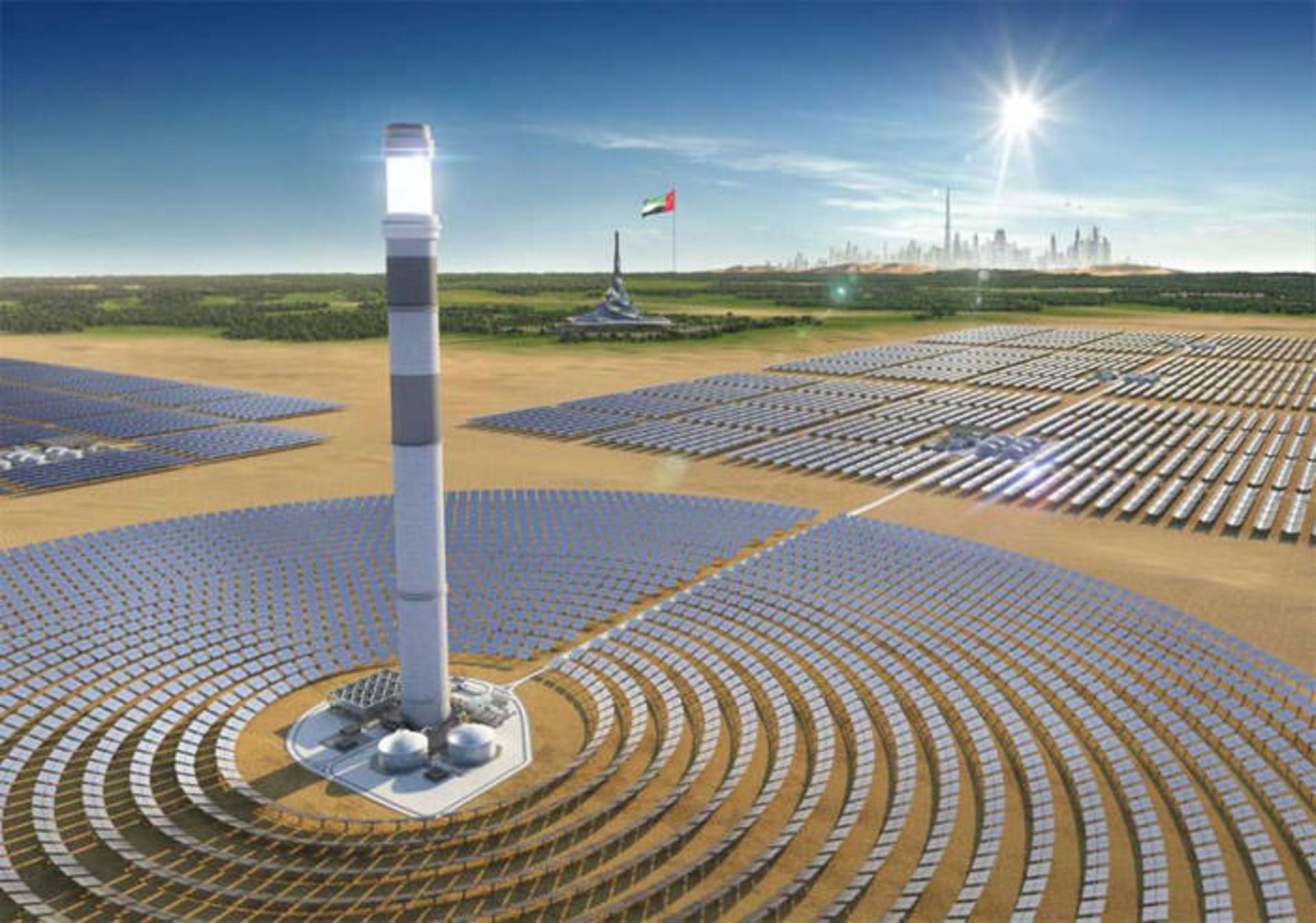 خورشیدی دبی / Dubai solar plant