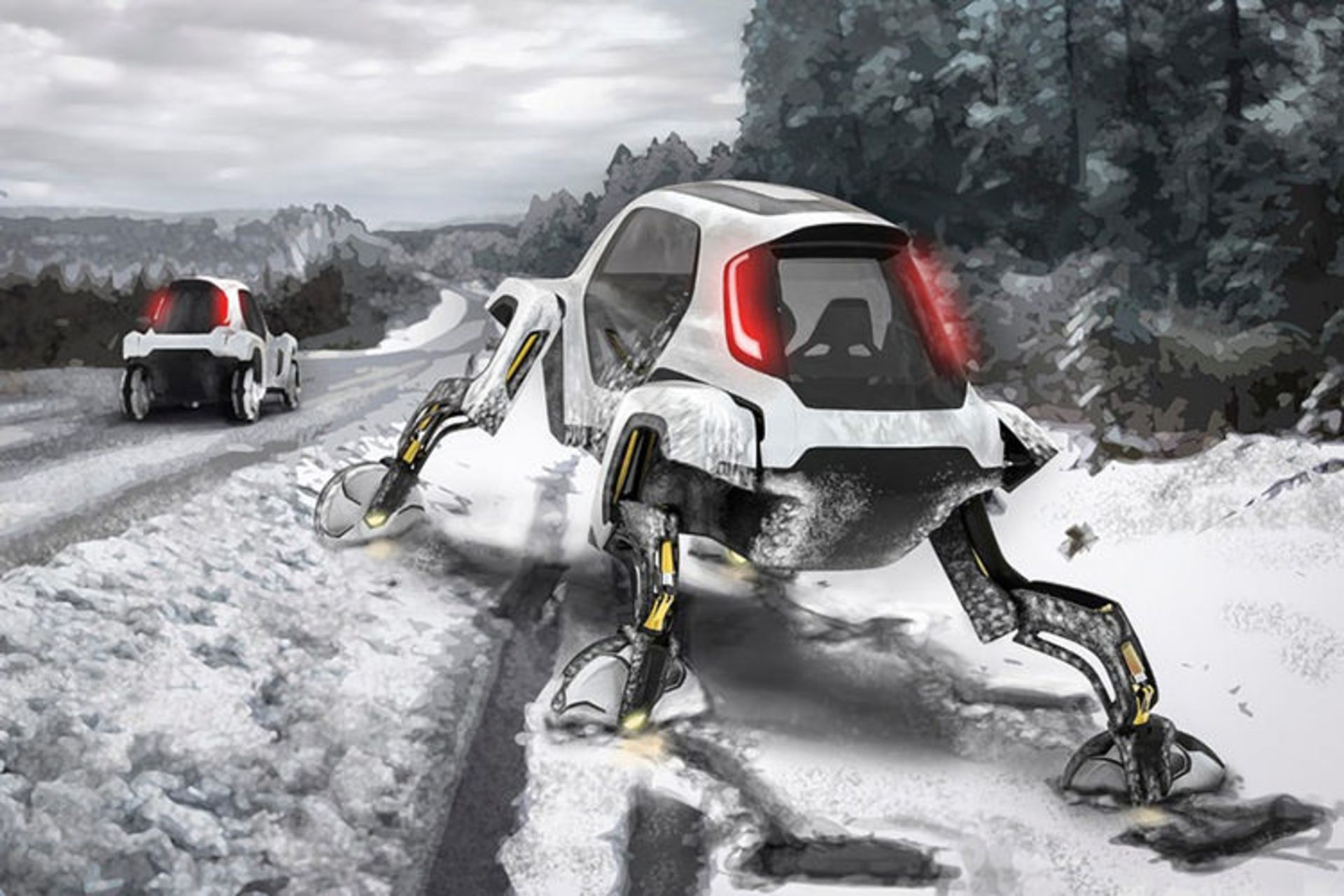 Hyundai Elevate robotic car / هیوندای رباتیک