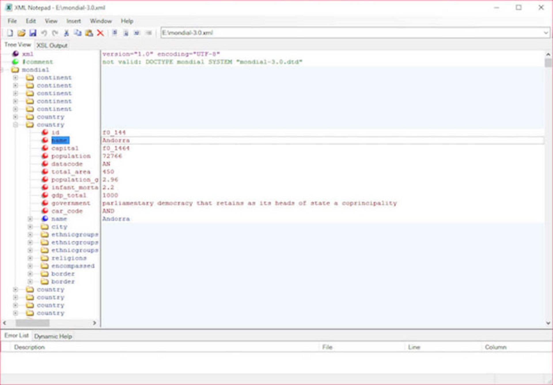 XML Notepad