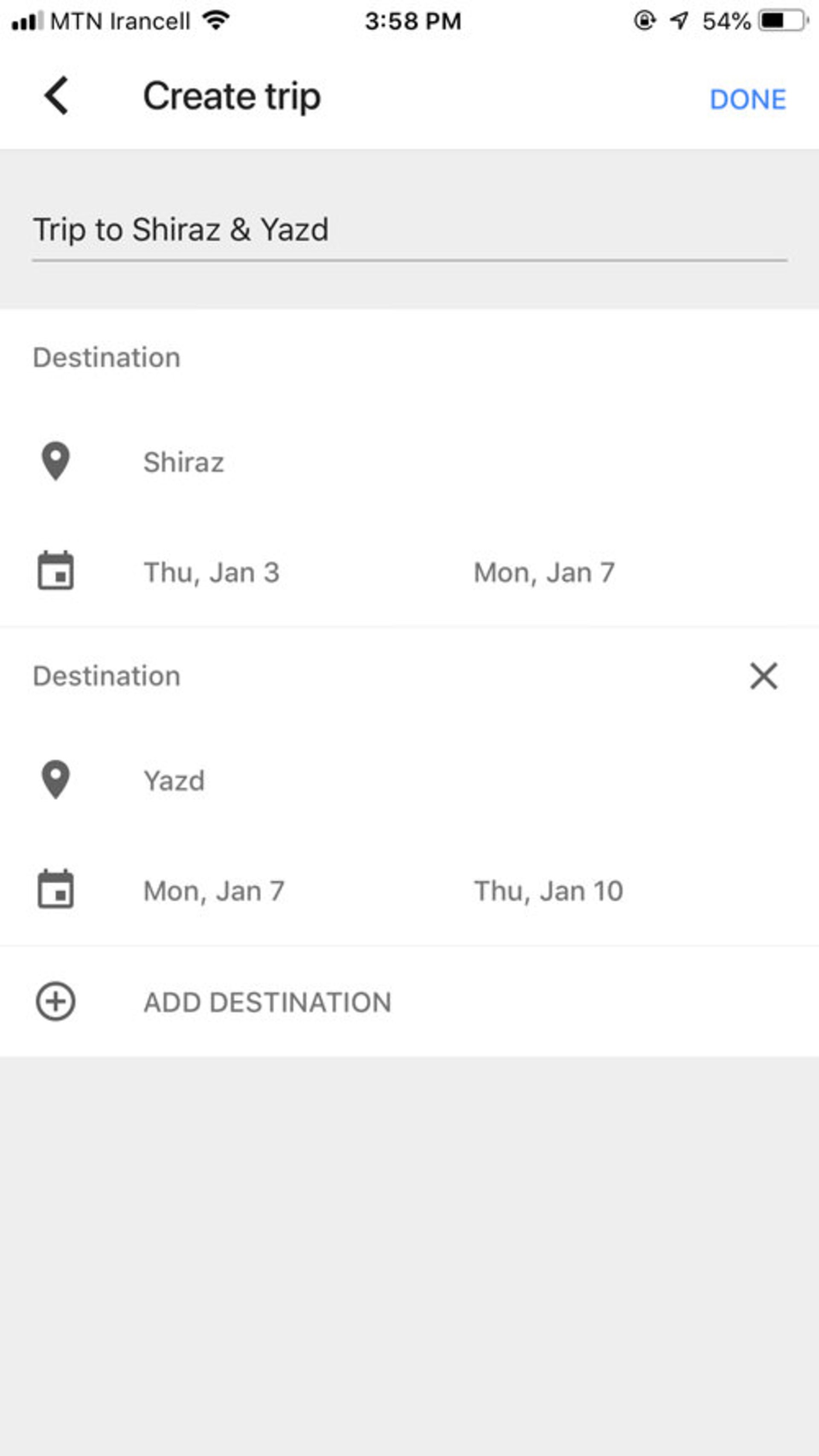Google Trips