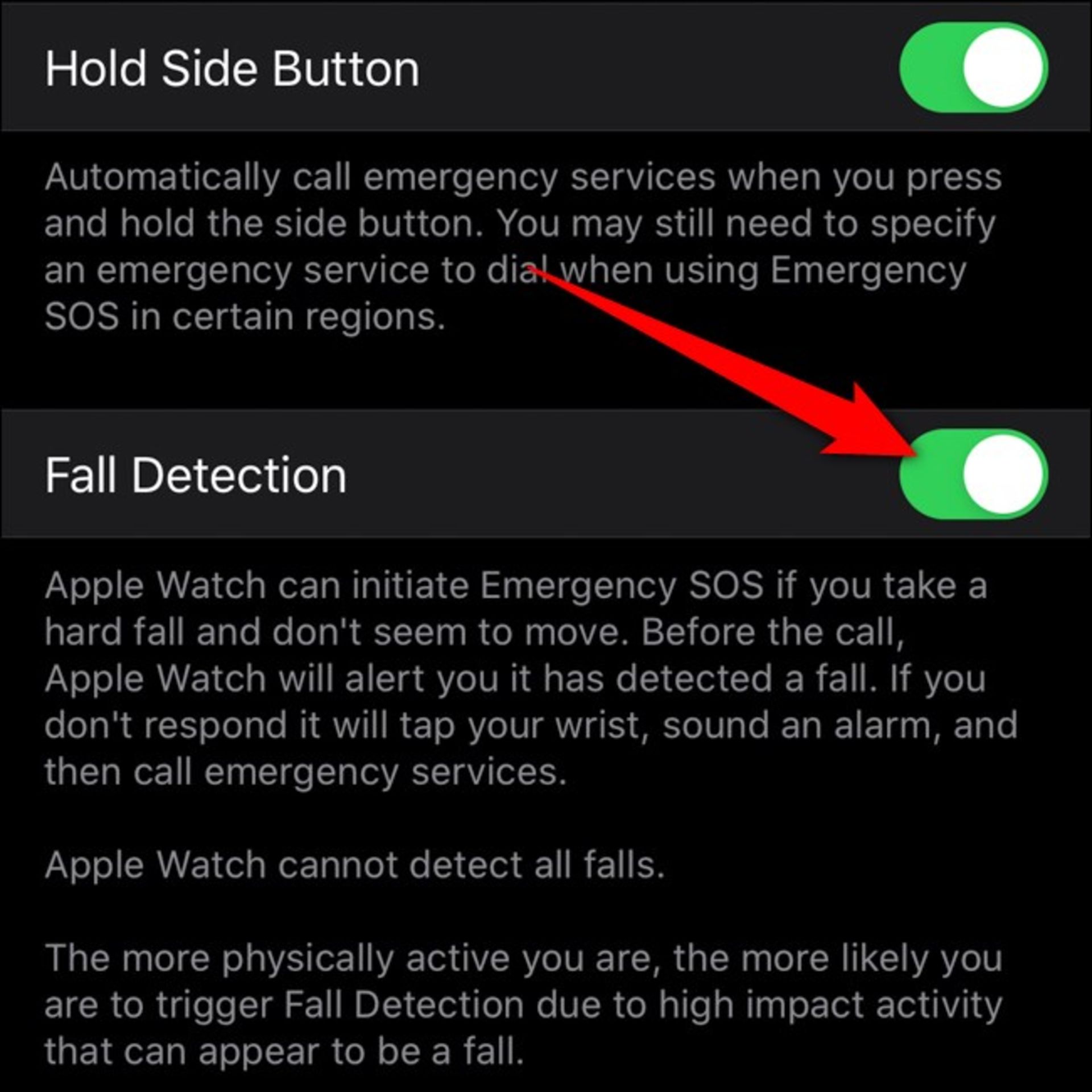 قابلیت Fall Detection اپل واچ