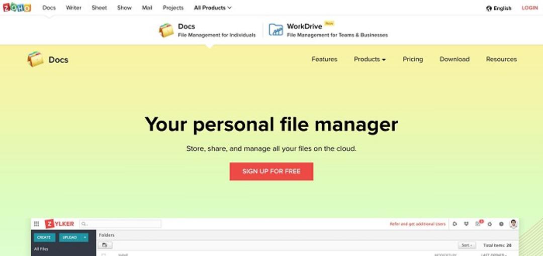 zoho docs