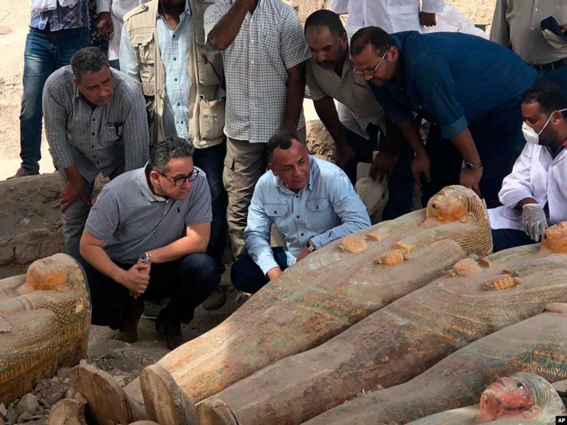 کشف ۲۰ تابوت چوبی دست‌نخورده در مصر