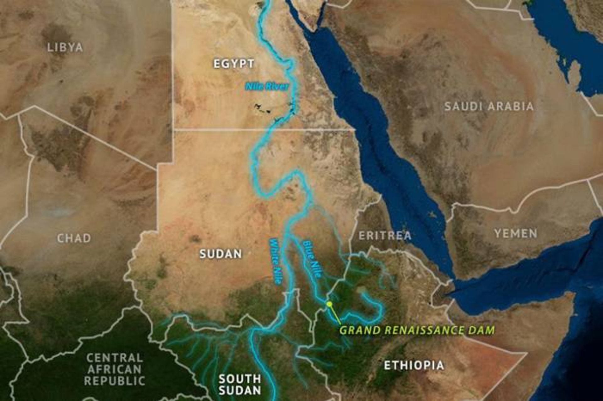 نقشه رود نیل