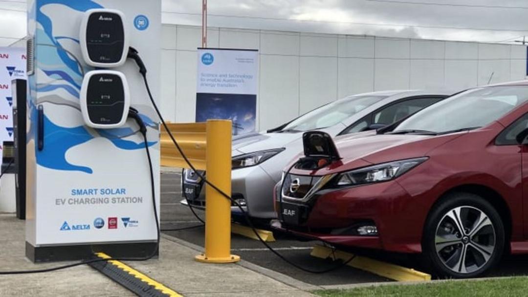 Nissan and CSIRO solar-powered EV charging station