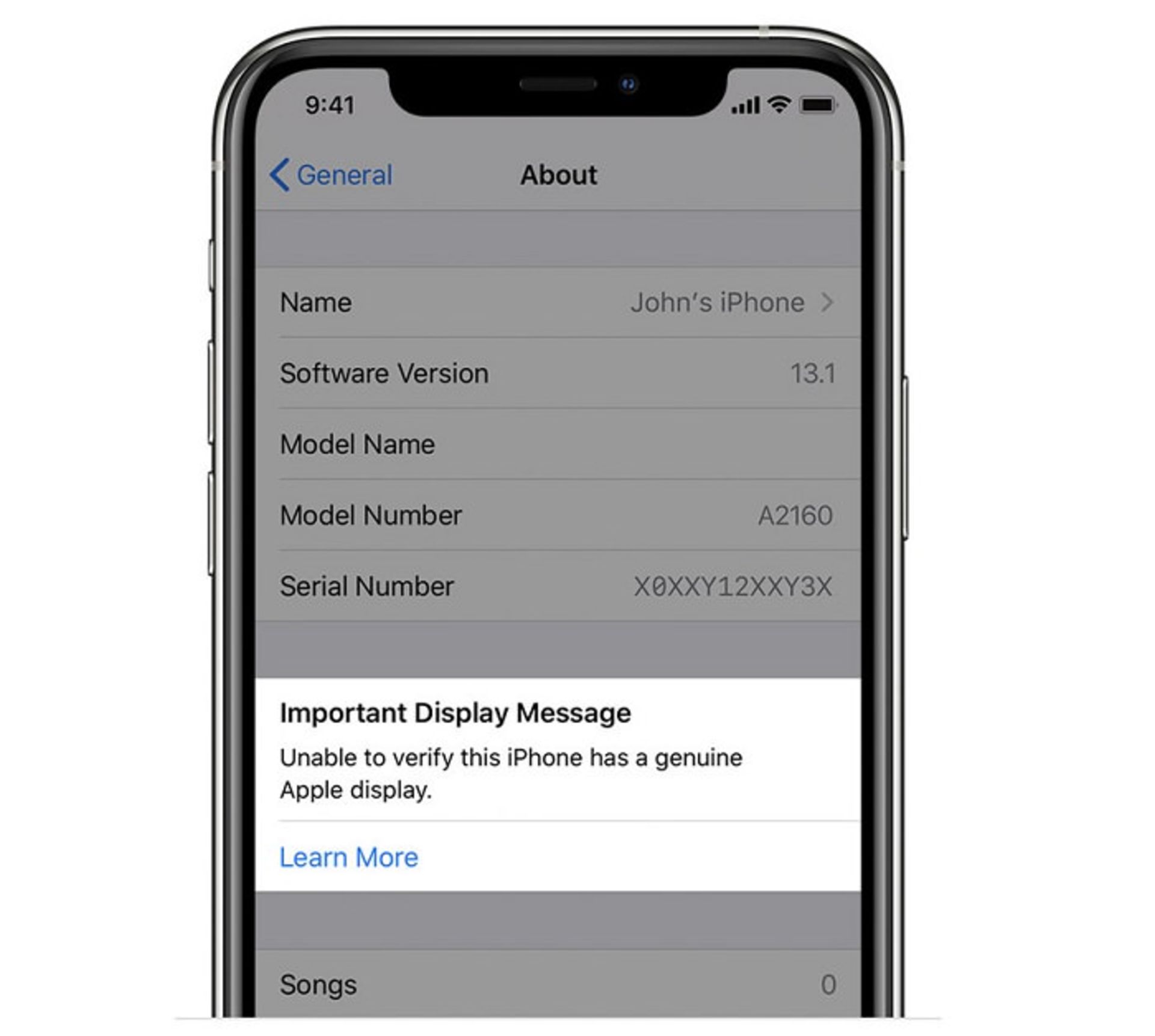 apple genuine screen part