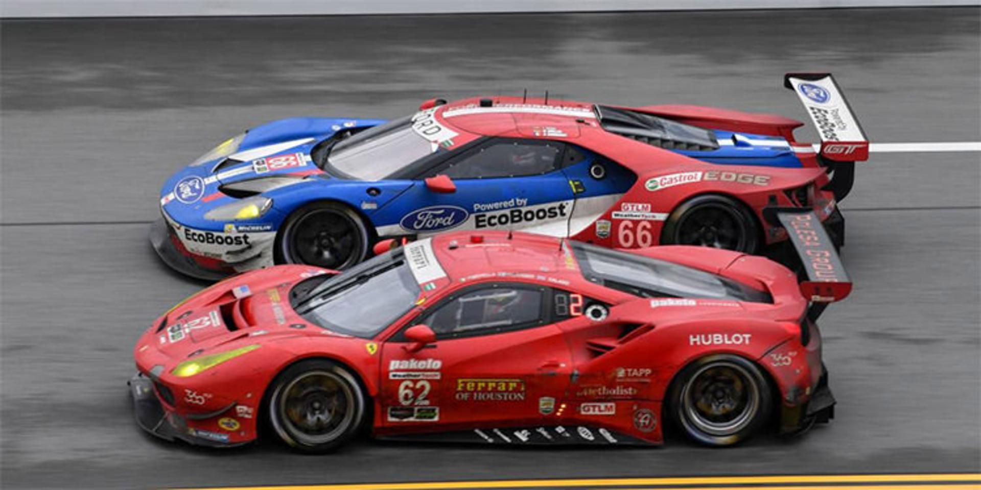 Ford GT and Ferrari 488 GTE